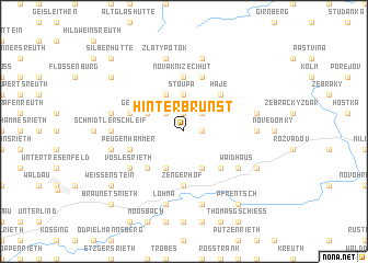 map of Hinterbrünst