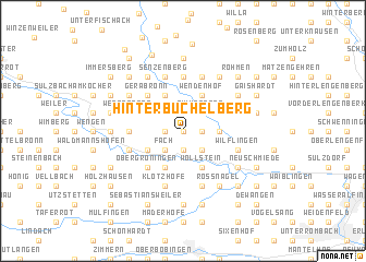 map of Hinterbüchelberg