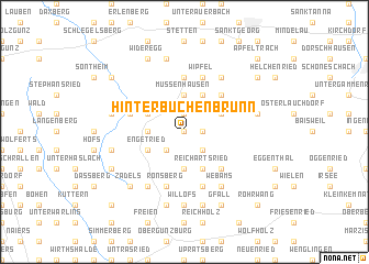 map of Hinterbuchenbrunn