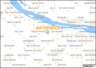 map of Hinterdeich