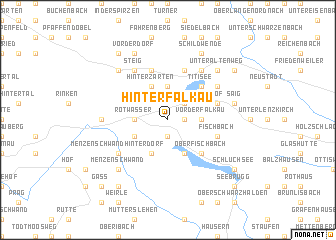 map of Hinterfalkau