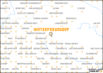 map of Hinterfreundorf