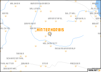 map of Hinter Horbis