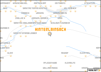 map of Hinterlainsach