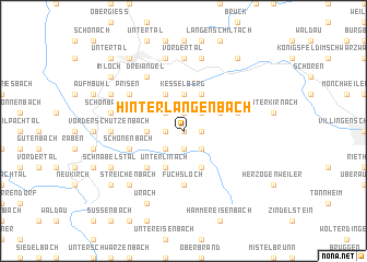 map of Hinterlangenbach