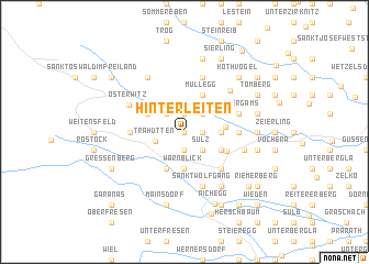 map of Hinterleiten