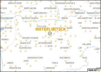 map of Hinterlibitsch