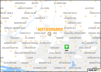 map of Hinterm Damm