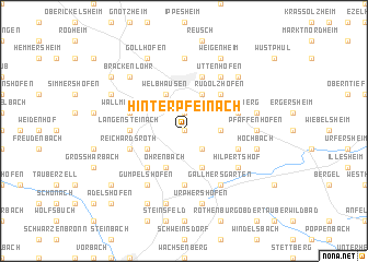 map of Hinterpfeinach