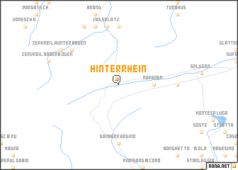 map of Hinterrhein