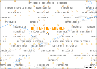 map of Hintertiefenbach