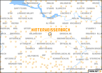 map of Hinterweissenbach