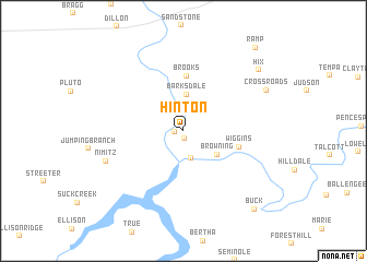 map of Hinton