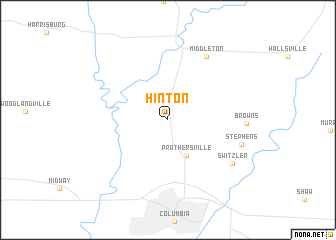 map of Hinton