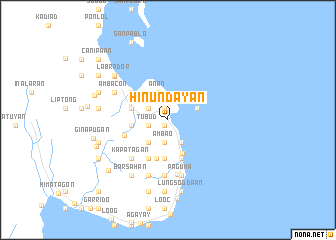 map of Hinundayan