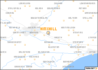 map of Hinxhill