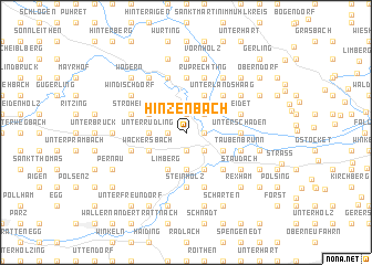 map of Hinzenbach