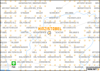 map of Hinzistobel