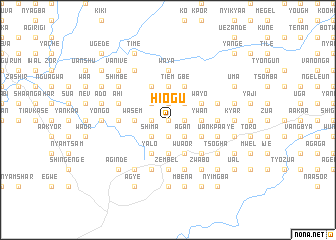 map of Hiogu