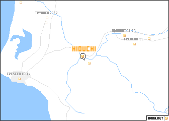 map of Hiouchi