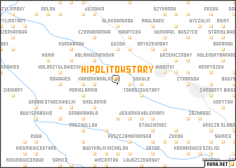 map of Hipolitów Stary