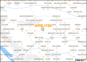 map of Hipolitów