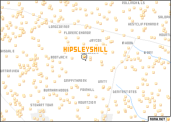 map of Hipsleys Mill