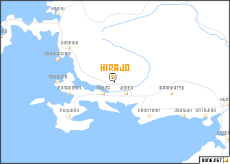 map of Hirajō