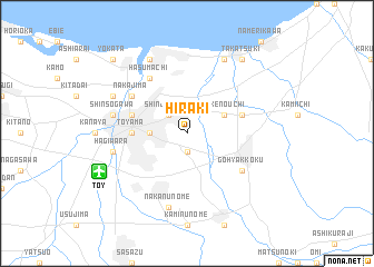 map of Hiraki