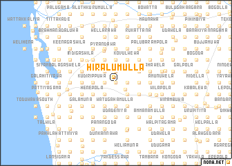 map of Hiralumulla