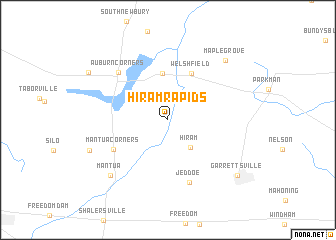 map of Hiram Rapids