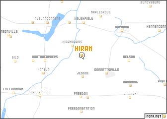 map of Hiram