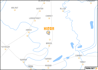 map of Hiram