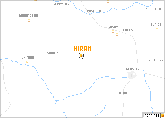 map of Hiram