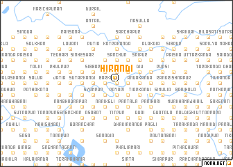 map of Hirāndi