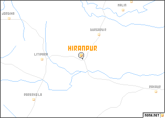 map of Hiranpur