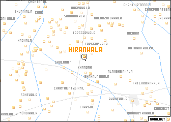 map of Hīrānwāla