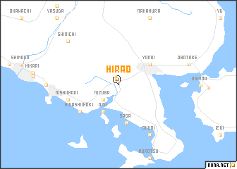 map of Hirao