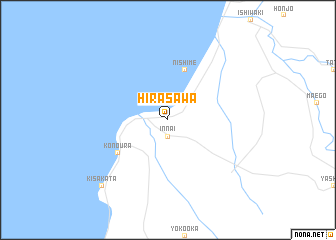map of Hirasawa