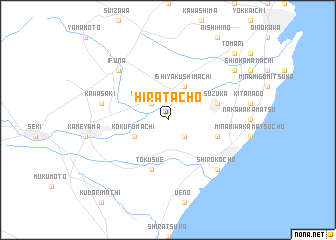 map of Hiratachō