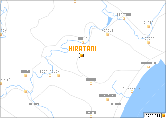 map of Hiratani