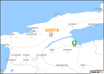 map of Hirata