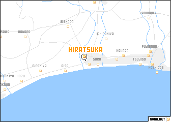 map of Hiratsuka