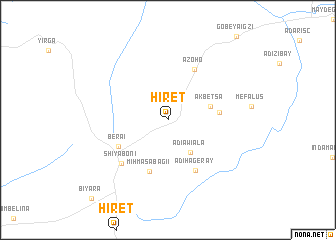 map of Hiret