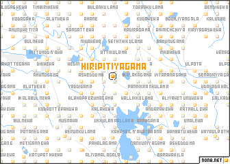 map of Hiripitiyagama