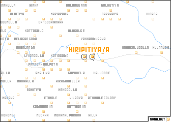 map of Hiripitiya