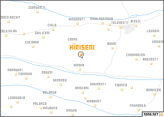 map of Hirişeni