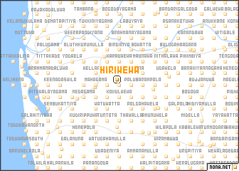 map of Hiriwewa