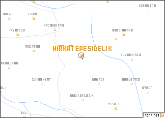 map of Hırkatepesidelik