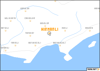 map of Hırmanlı